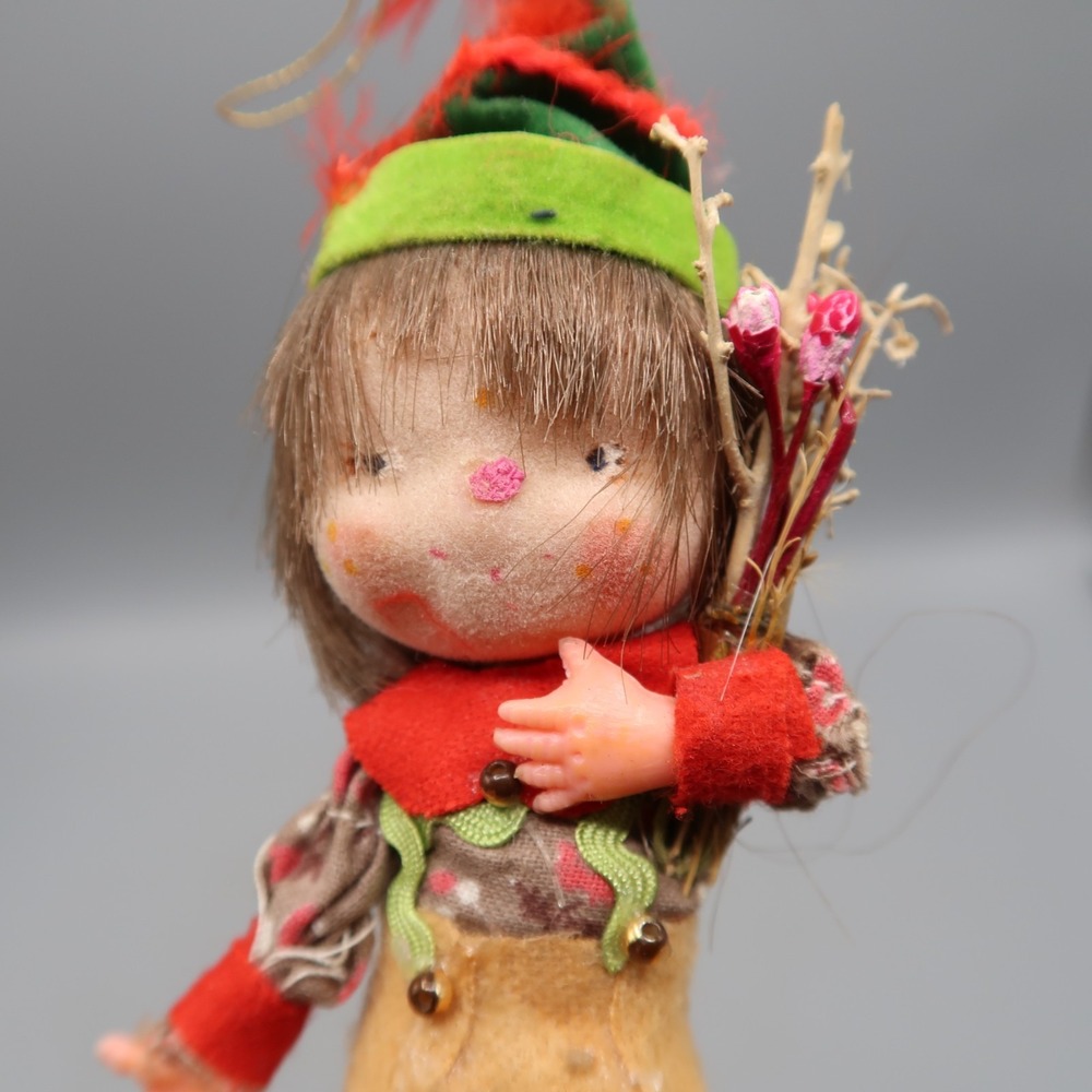 Vintage Christmas Little Souls Elf Doll Ornament Kurt S. Adler 5 inch